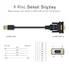 USB to RS232 Serial DB9 Male Cable, 2-Pack