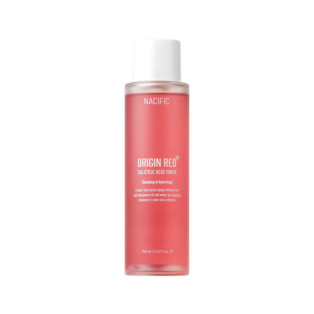 NACIFIC Origin Red Salicylic Acid Toner 5.07 fl. oz 150ml Solution for Skin Troubles Oil Control Exfoliating pH5.5 Midly Acidic Radiance Skin Barrier Korean Skincare for All Skin Types