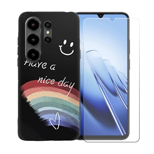 LCEHTOGYE �K�p Blackview Wave 10 +�����K���X�X�N���[���v���e�N�^�[�p�P�[�X�A�K�p Blackview Wave 10 (6,88")�ƌ݊����̂���u���b�N�\�t�gTPU�V���R���Q���P�[�X�ی�J�o�[ LLM44