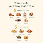 Cuisinart Dual Basket Air Fryer, Two Baskets 11 Qt in Total, 6 Functions: Air Fry, Roast, Bake, Broil, Dehydrate & Keep Warm, Features Sync Finish & Sync Settings, Toss Reminder & Auto-Pause, ADZ-112 - Image 4