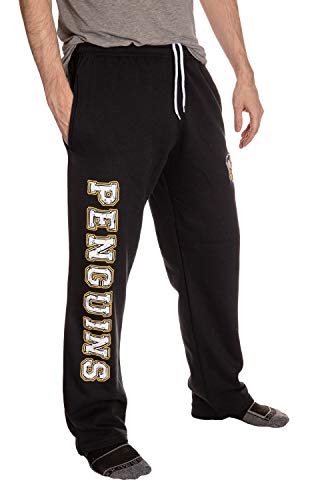 NHL Men's Premium Fleece Official Team Sweatpants (Pittsburgh Penguins, XX-Large)