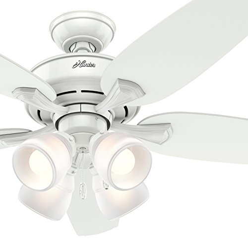 Hunter Fan 52 Inch Ceiling Fan With 4 Led Lights In Fresh White (Renewed) #TOP12
