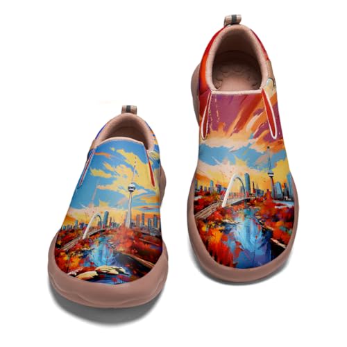 Kid's Slip On Loafers Boys Girls Art Painted Walking Shoes Lightweight Cozy Casual Travel Sneakers