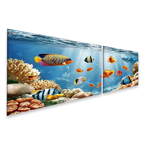 Tableau sur toile islandburner récif corail magique évasion nature à la maison