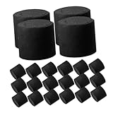 WEKADRIN 25 Stück Teiliges Handwärmer Holzkohle Kompakter Langlebiger Brennstoff aus Hochwertiger...