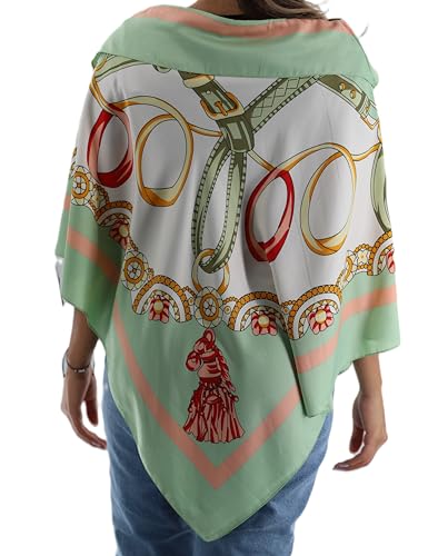 Womens Classic Chain Print Poncho3