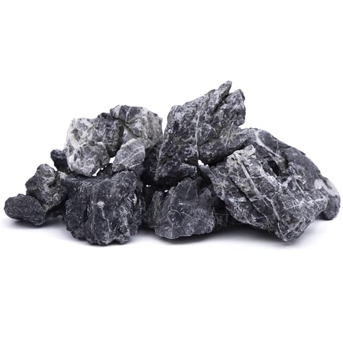 FISCAPE 2-4 Inches Natural Seiryu Stone 10 PCS Aquarium Rocks for Aquascaping, Aquarium Landscaping, Terrariums, Fish Tank Decoration, Vivariums, Paludarium, Reptile and Amphibian Enclosures