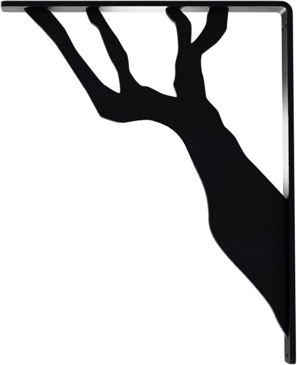 Ekena Millwork BKTM01X10X12SDA 1 2" W x 10" D x 12" H Damon Wrought Iron Bracket (Single Center Brace)