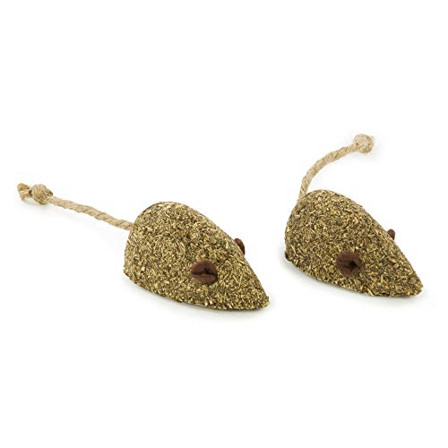 Petlinks (2 Count) Catnip Mouser Compressed Catnip Cat Toys - Natural, 2 Count #TOP1