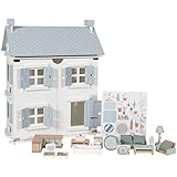  Little Dutch 4466 Holz Puppenhaus weiß 20-teilig