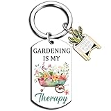 Iweca Gardening Gifts For Women Plant Lady Gift Plant Lovers Gifts Garden Gift Women Gardening Is My Therary Keychain Garden Stuff For Gardeners Birthday Mothers Day Christmas
