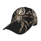 Casquette de baseball réglable pour adulte, casquette de baseball imprimé Paris pour homme et femme, chapeau tendance à bord coloré style hip-hop, Araignée effrayante., taille unique