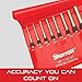 Starrett Steel Center Punch with Square Shank and Knurled Finger Grip - Hardened and Tempered, 4-1/4 Inch Length, 5/32 Inch Diameter Tapered Point, 3/8 Inch Square Thickness - 264E
