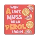 Grafik Werkstatt lustiger Untersetzer aus Kork | Wer A SAGT
