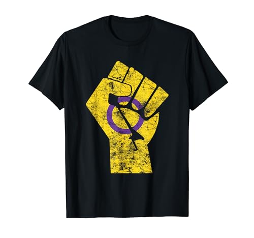 Intersex Pride Flagge Equality Vintage Intersex Flag T-Shirt