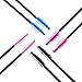 EBOOT 200 Pieces Disposable Mascara Wands Eyelash Brushes Eye Lash Makeup Applicators Cosmetic Brush Kit, Multicolor