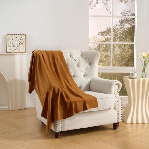 Yurdon 100% Cotton Flannel Fabric by The Yard Lightweight for Home Décor, Quilting, Clothes, Craft Projects, 58" Wide (Brown, 2 Yard) — view 3