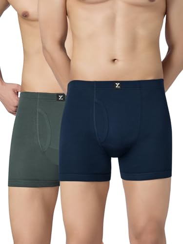 Image of XYXX Nova Cotton Boxer Brief for Men |Regular Fit with intellifresh No-Marks Waistband | Inner Elastic | Solid Underwear for Men