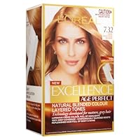 L'Oréal Paris Excellence Age Perfect Permanent Hair Colour - 7.32 Dark Gold Rose Blonde (Natural Blended Colour)