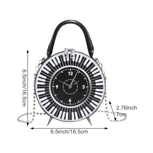 Sac horloge de piano noir grand format pour vos sorties urbaines