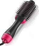 Spazzola ad aria calda 4 in 1 Spazzola Asciugacapelli 3 Temperature 2 Velocità Comoda Presa Asciugacapelli Volumizzatore per arricciare/lisciare i capelli One-Step Spazzola riscaldata elettrica