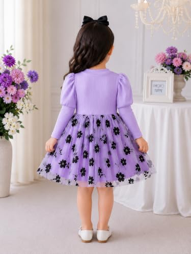 Image of TAGAS Baby Girl's Elegant and Sweet Mesh Splicing Dress for Party || Frock for Girls || Short Sleeve Dress for Girls ||Fency Dress||(KD-134)