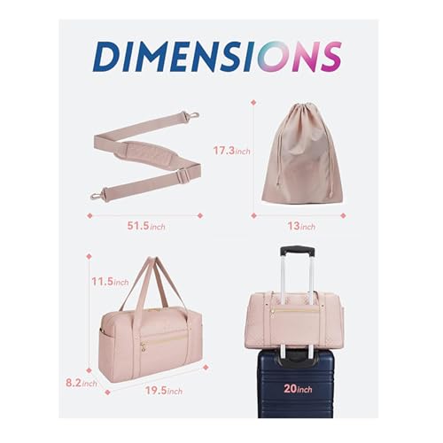 RIGHT AWAY Travel Duffle Bag Quilted Weekender Overnight Bag for Women2