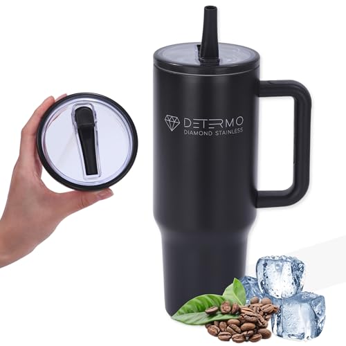 Termo Cafe para Llevar 1200 ml - Vaso Termico Cafe con Tapa Antiderrames - Taza Termica Acero Inoxidable - Termo para Cafe Portatil - Vaso Cafe para Llevar Ideal para Oficina, Coche o Viaje