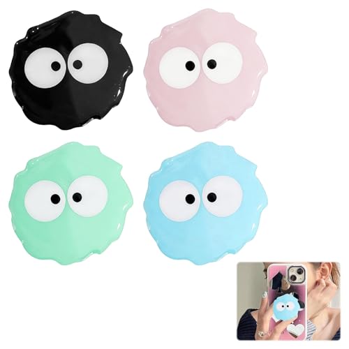 Image of 4 Pcs Cute Cartoon Phone Socket,Grip Expanding Stand,Phone Grip Holder Accessories,Adhesive Phone Finger Holder,Adhesive Socket Suitable for Smartphone Tablet Cell Phone Accessory