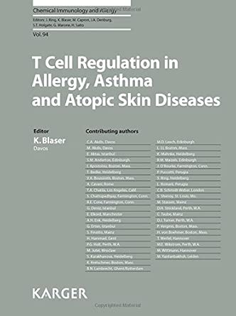 T Cell Regulation in Allergy, Asthma and Atopic Skin Diseases T Cell Regulation in Allergy, Asthma and Atopic Skin Diseases book cover