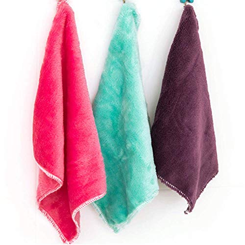 Farbe Beutel Verpackung Ölfrei Handtuch Spültuch Faser Weiches Geschirrtuch Transparente Verpackung 25 * 25Cm