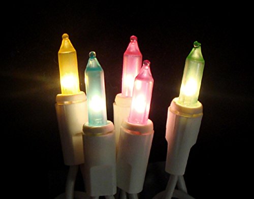 Northlight Set of 50 Multi-Color Pastel Easter Spring Mini Christmas Lights 2.5