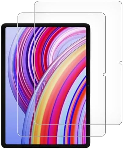 (2 Pack) Designed for Xiaomi Redmi Pad Pro 12.1โ Screen Protector Tempered Glass, Anti Scratch, Bubble Free