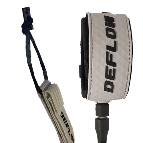 DEFLOW PREMIUM PERFORMANCE LEASH 6ft COMP 6mm SILVER