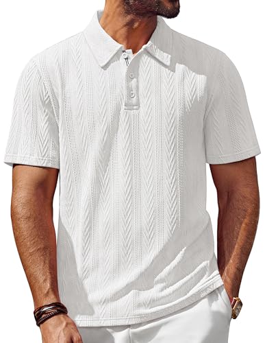 PJ PAUL JONES Polo de manga corta para hombre, con...