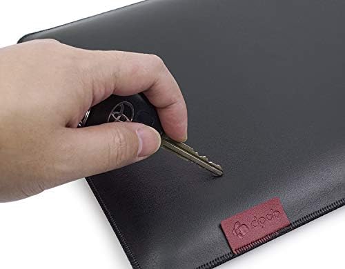 dpob Laptop Sleeve, Microfiber Leather Case Bag for Macbook New Air 13 / Pro 13 inch with Retina Display [A1932 A1989 A1706 A1708] (13" Pro, Black)