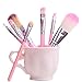 Fani Makeup Brushes 7 Pieces Travel Makeup Brushes Set with Box Professional Foundation Cosmetic Brushes Eyeshadw Brush Lip Brush for Powder Liquid Cream Blending
