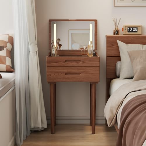 Muwuele Solid Wood Slim Dressing Table