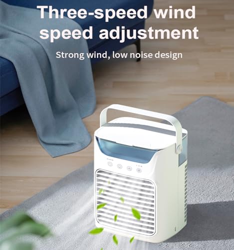 Portable Air Conditioners Personal Air Cooler, 3 in 1 Evaporative Air Cooler with 3 Wind Speeds, Large Water Tank, LED Night Lights, 6H Timer, Air Cooling Fan for Bedroom Office by TOFUNTOY - Image 4