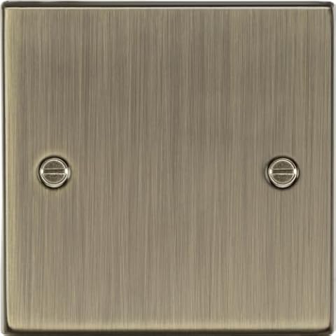 Knightsbridge CS85AB Antique Brass Blanking Plate Cover