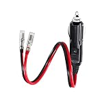 CYSSJF 12V Cigarette Lighter Plug Male Plug for Cigarette Lighter Adapter | Car Replacement, 24V/12V Car Plug with Leads, 30CM/11.8IN,10A Fuse, LED Light | For Motorcycle Car Tractor Camper (1 PC)