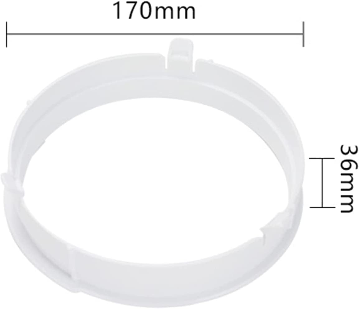 Interfaz de conector de tubo de manguera Interfaz de conducto de escape de aire acondicionado Adaptador de conector ABS RV para aire acondicionado móvil KYR-35 White1 3