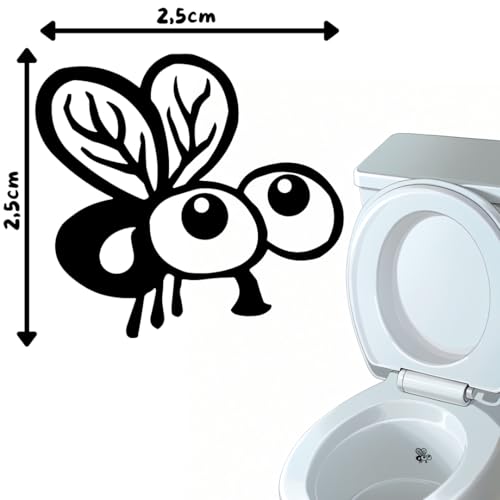 Miniatura 2 de Adhesivos Para Wc Pack De 8 Unidades 4 Diseños Para Apuntar Al Hacer Pipí Evita Salpicaduras - Decoración Creativa Y Original Para El Baño Pegatinas Inodoro - Resistentes Al Agua