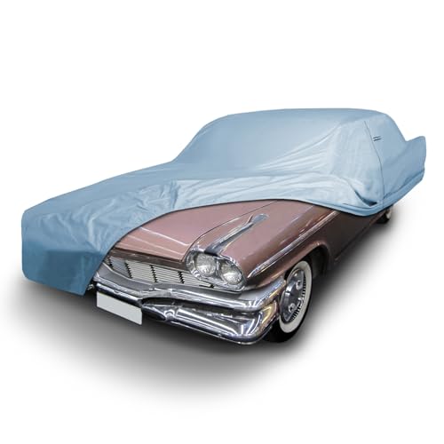 Image of iCarCover Premium Car Cover for 1960-1968 Dodge Polara 2-Door, 4-Door Heavy Duty Waterproof All-Weather Automobiles Custom Fit Indoor Outdoor UV Snow Protection Covers with Straps and Bag