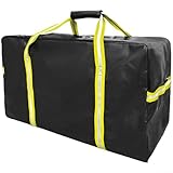 PVC-Eishockey-Ausrüstungstasche mit belüfteten Netz-Einsätzen und Innentasche für wichtige kleine Gegenstände (gelb)