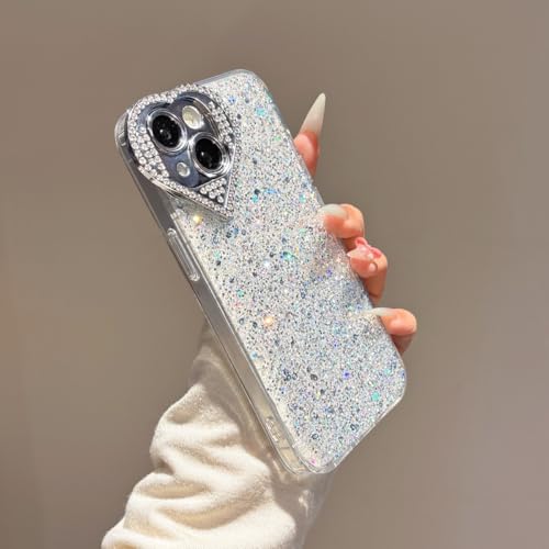Coque de téléphone de luxe à paillettes antichoc compatible iPhone 16 15 14 13 - 6