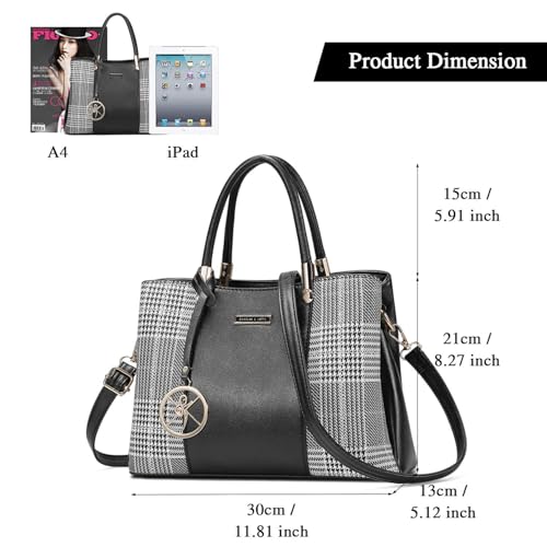 PU Leather Crossbody Handbag, Gold Hardware, Black - VINBAGGE 6 PU Leather Crossbody Handbag, Gold Hardware, Black - VINBAGGE - Image 6