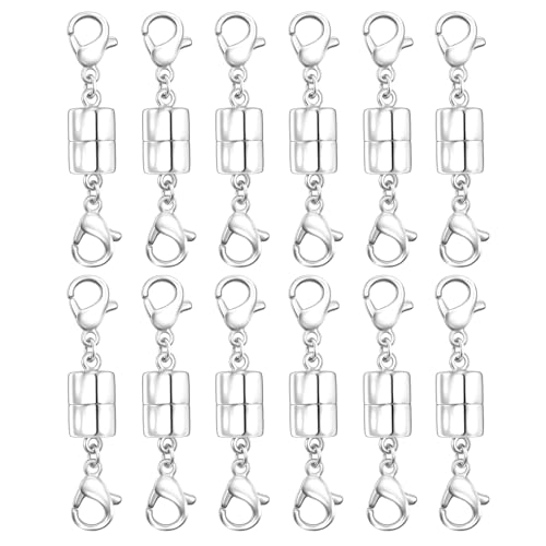 Qulltk Magnetic Necklace Clasps and Closures with Double Lobster Clasp