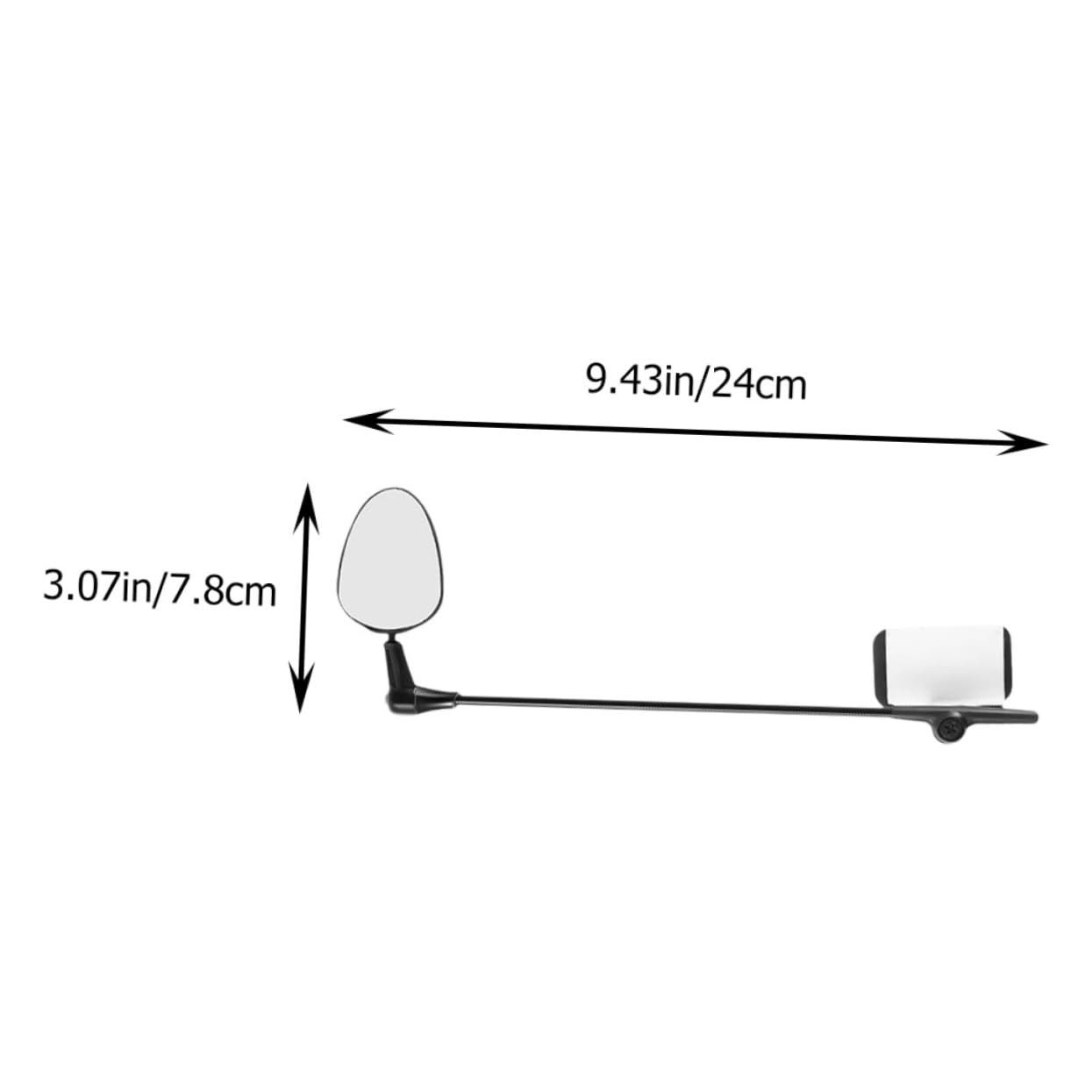 BESPORTBLE Portable Helmet Rear View Mirror Lightweight Cycling Mirror for Safe Riding Sturdy Material for Bicycle Commuters and Scooters