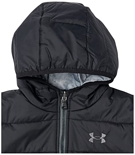 Under Armour Boys Print Jacket, Mid-Weight, Zip Up Closure, Repels Water Reversible Pronto Puffer, Black Forest Print, Medium Us #TOP4